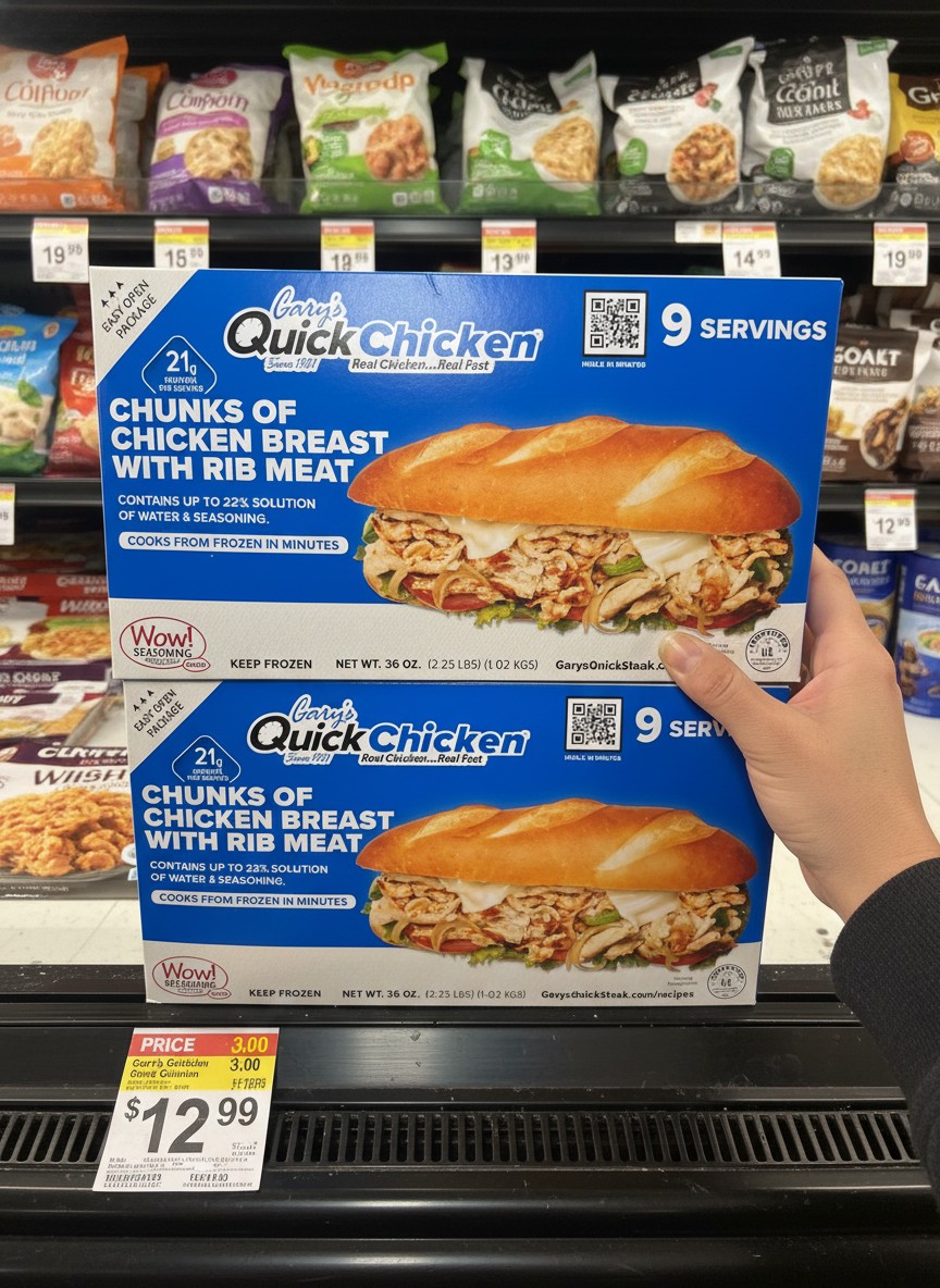Gary's Quick Chicken CHUNKS OF CHICKEN BREAST WITH RIB MEAT