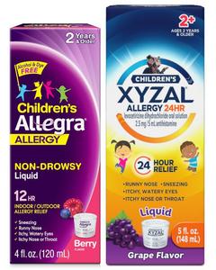 Children’s ALLEGRA or Children’s XYZAL Allergy 24HR