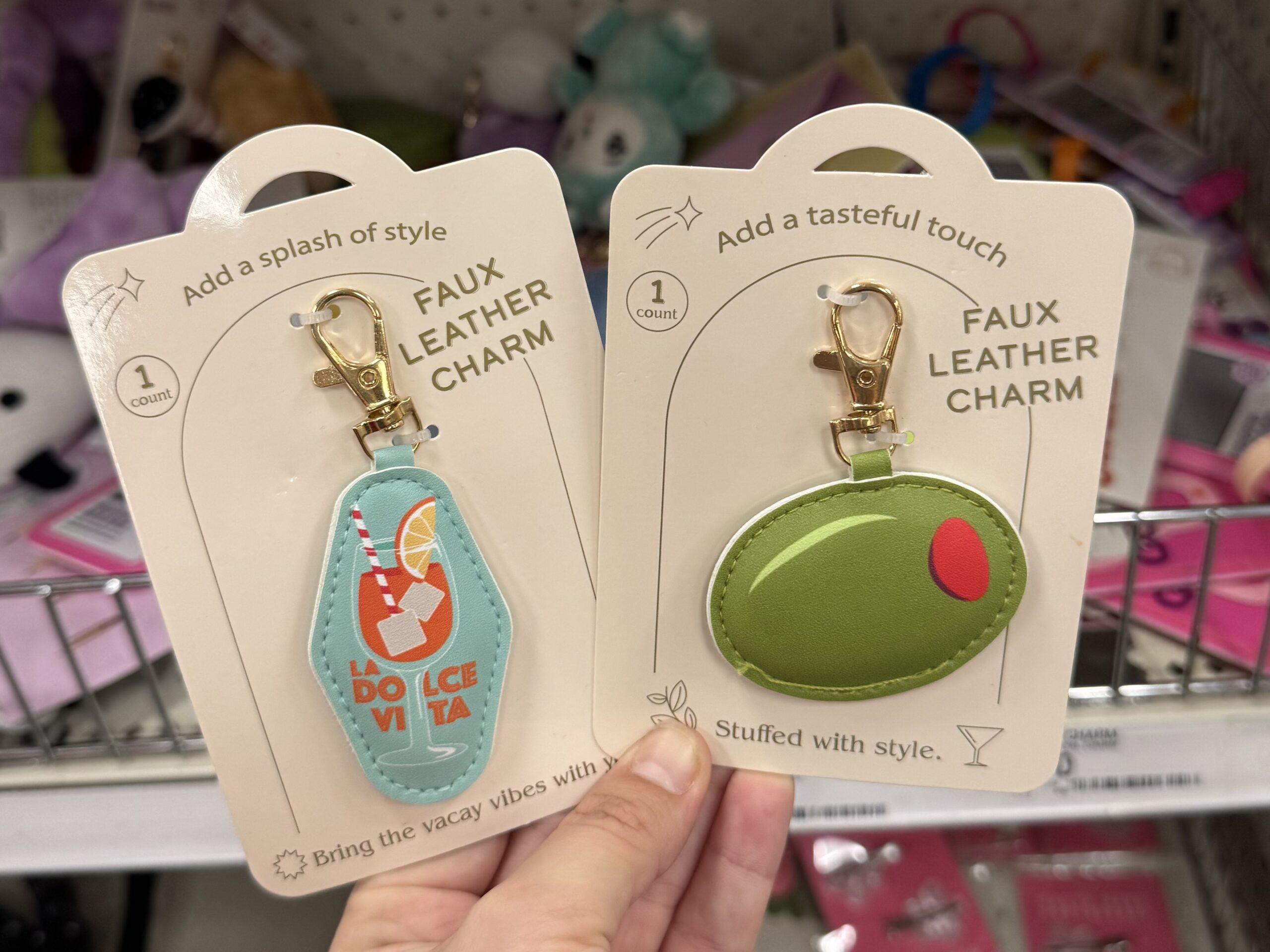 Faux Leather Mini Pouch Charm Black - Bullseye's Playground™ - in store