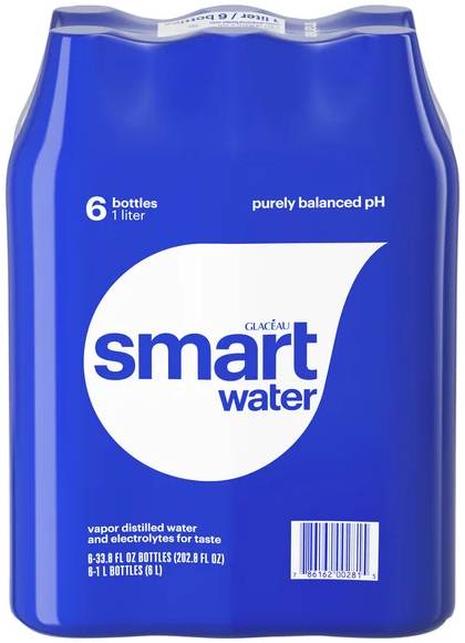 smartwater Vapor Distilled Water - 6 pk