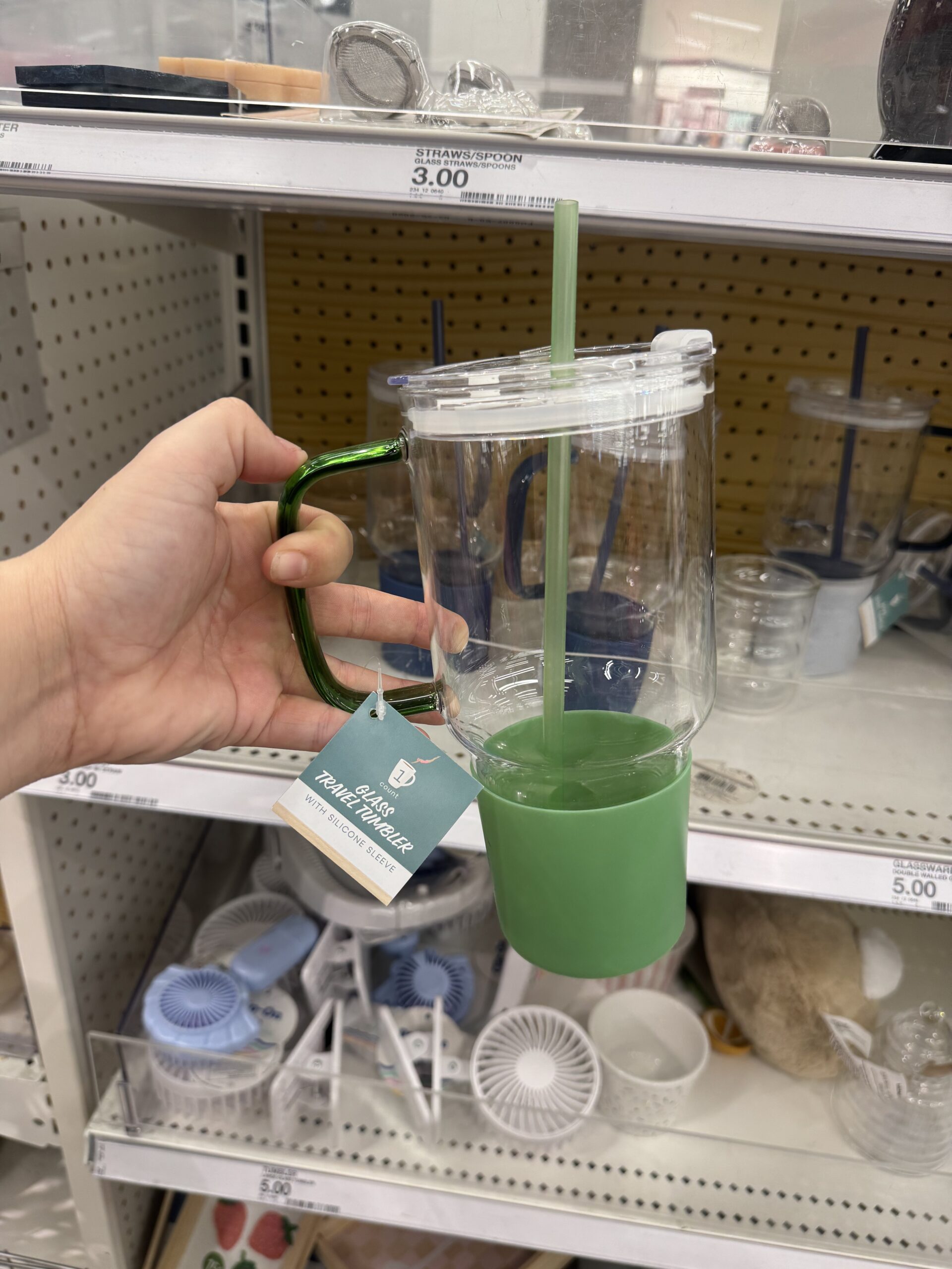 Glass Travel Tumbler - in store