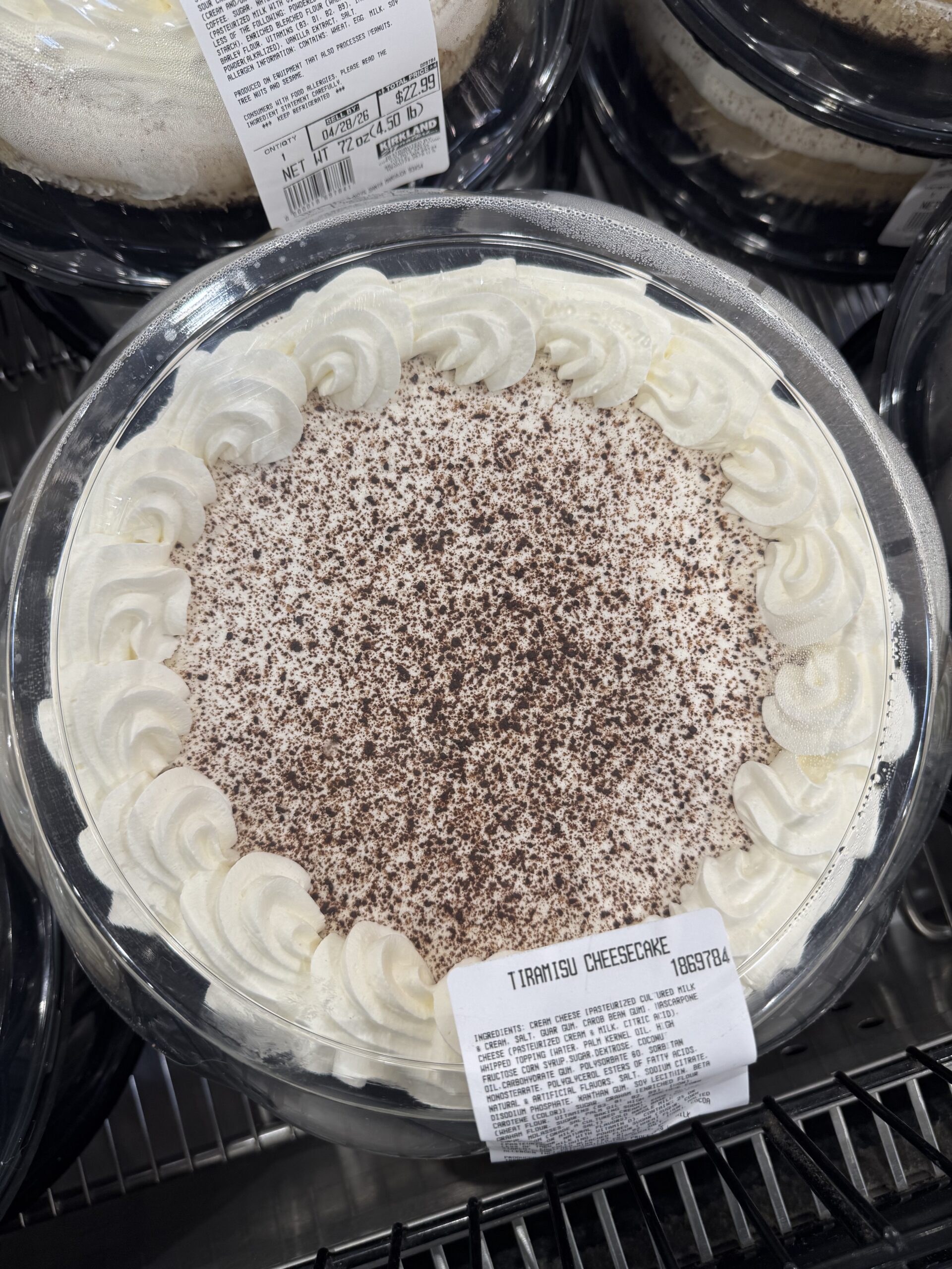 Kirkland Signature Tiramisu Cheesecake