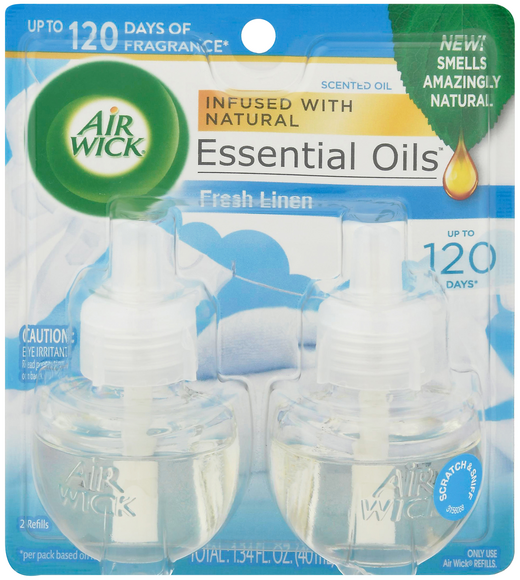 Air Wick Fresh Linen Scented Oil Refills - 2 ct