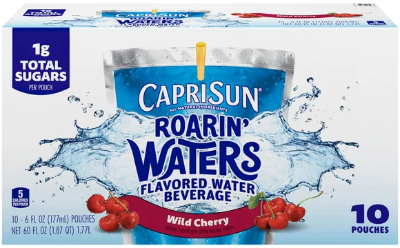 Capri Sun Roarin' Waters Wild Cherry Flavored Beverage Pouches - 10 pk