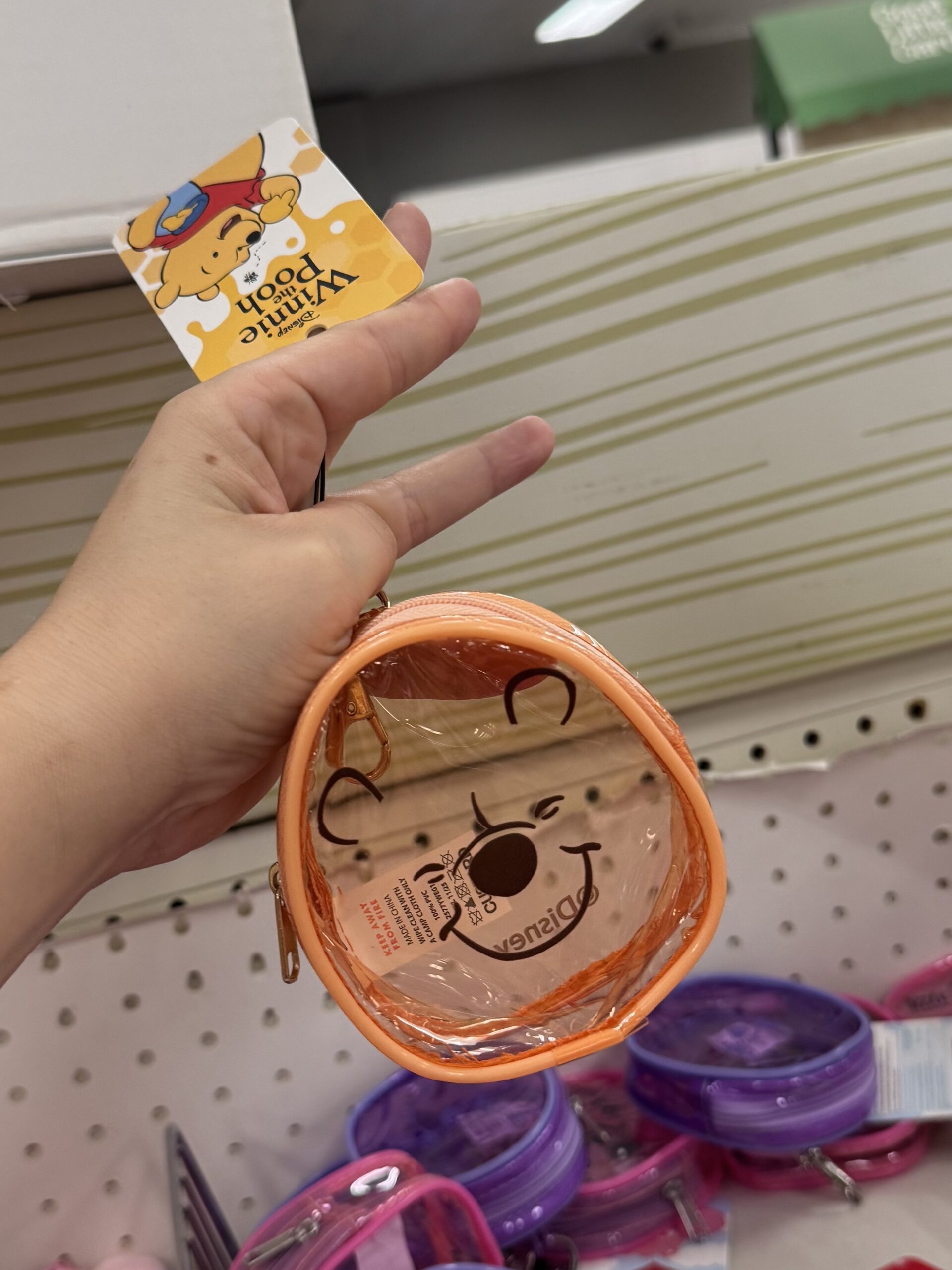 Winnie The Pooh Glitter 6” Cosmetic Pouch - in store