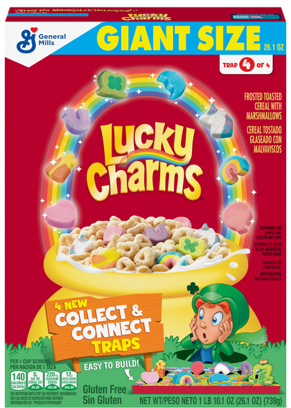 Lucky Charms Gluten Free Frosted Toasted Cereal w/Marshmallows Giant Size