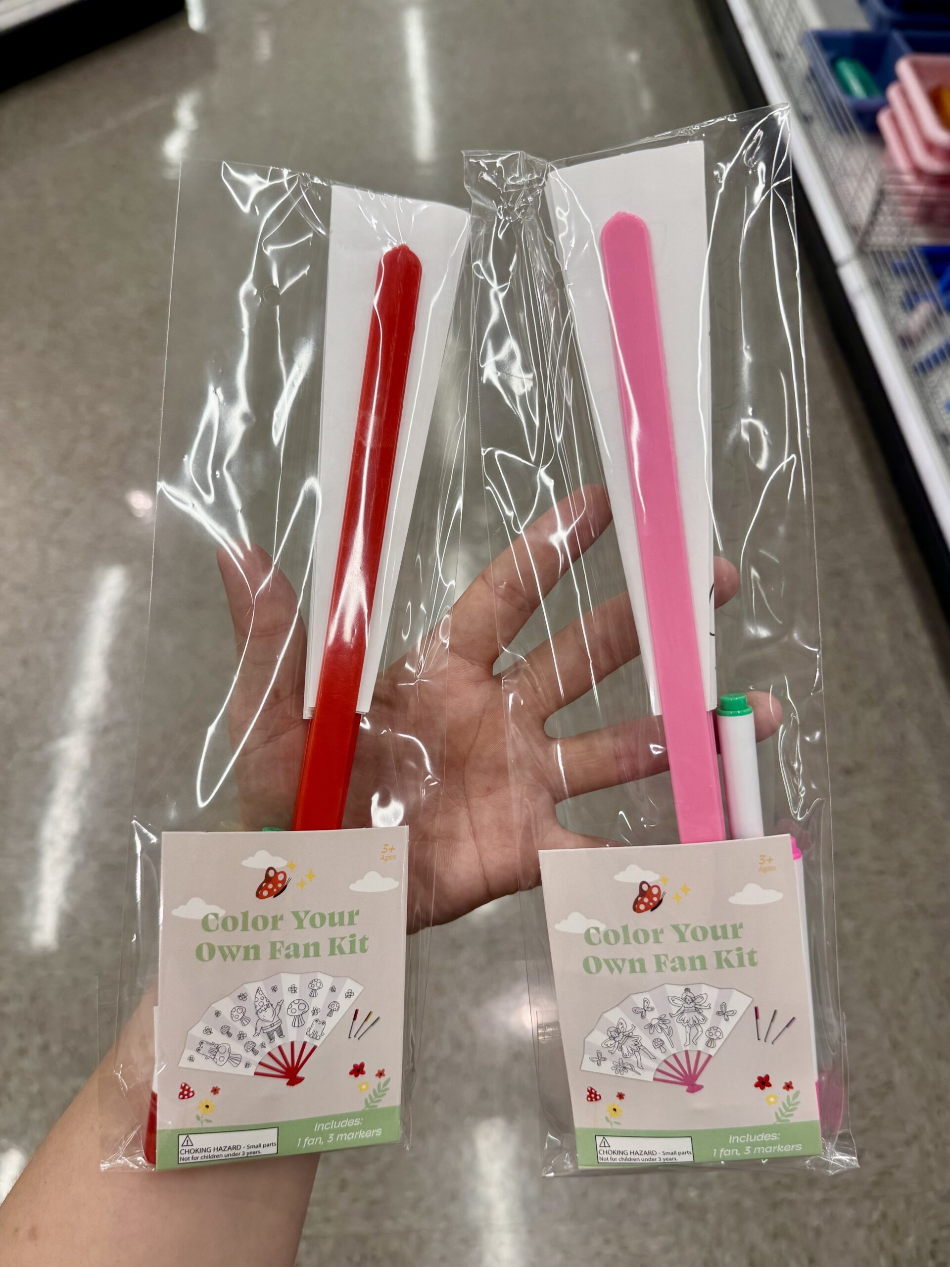 Color Your Own Fan Kit - in store