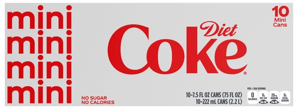 Diet Coke Cola Soda Mini - 10 pk