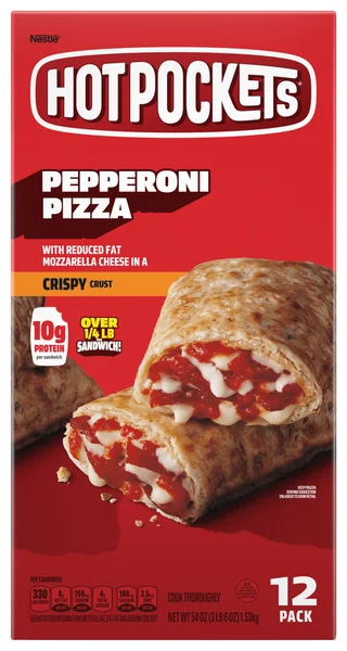 HOT POCKETS Pepperoni Pizza Crispy Crust Sandwiches - 12 ct Frozen