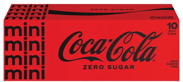 Coca-Cola Zero Sugar Cola Soda Mini - 10 pk