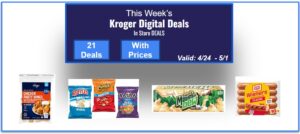 Kroger Weekly Digital Deals For You (In Store DEALS)