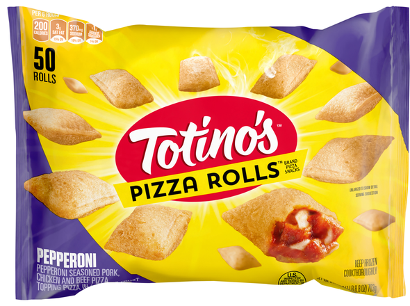 Totino's Pepperoni Pizza Rolls Snacks - 50 ct Frozen