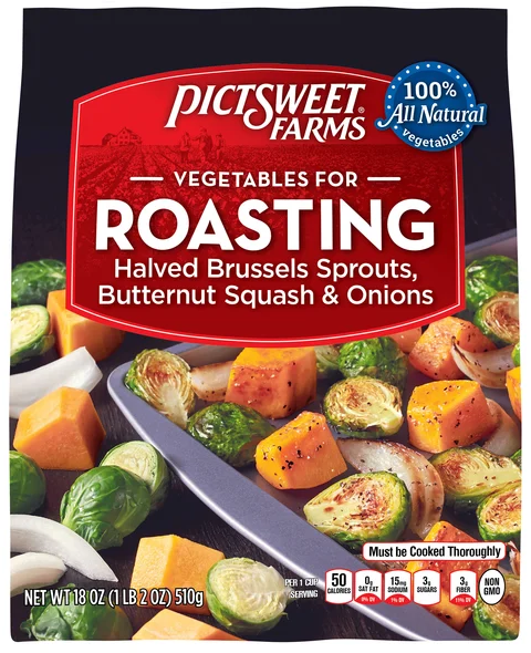 Pictsweet Farms Halved Brussels Sprouts Butternut Squash & Onions Frozen