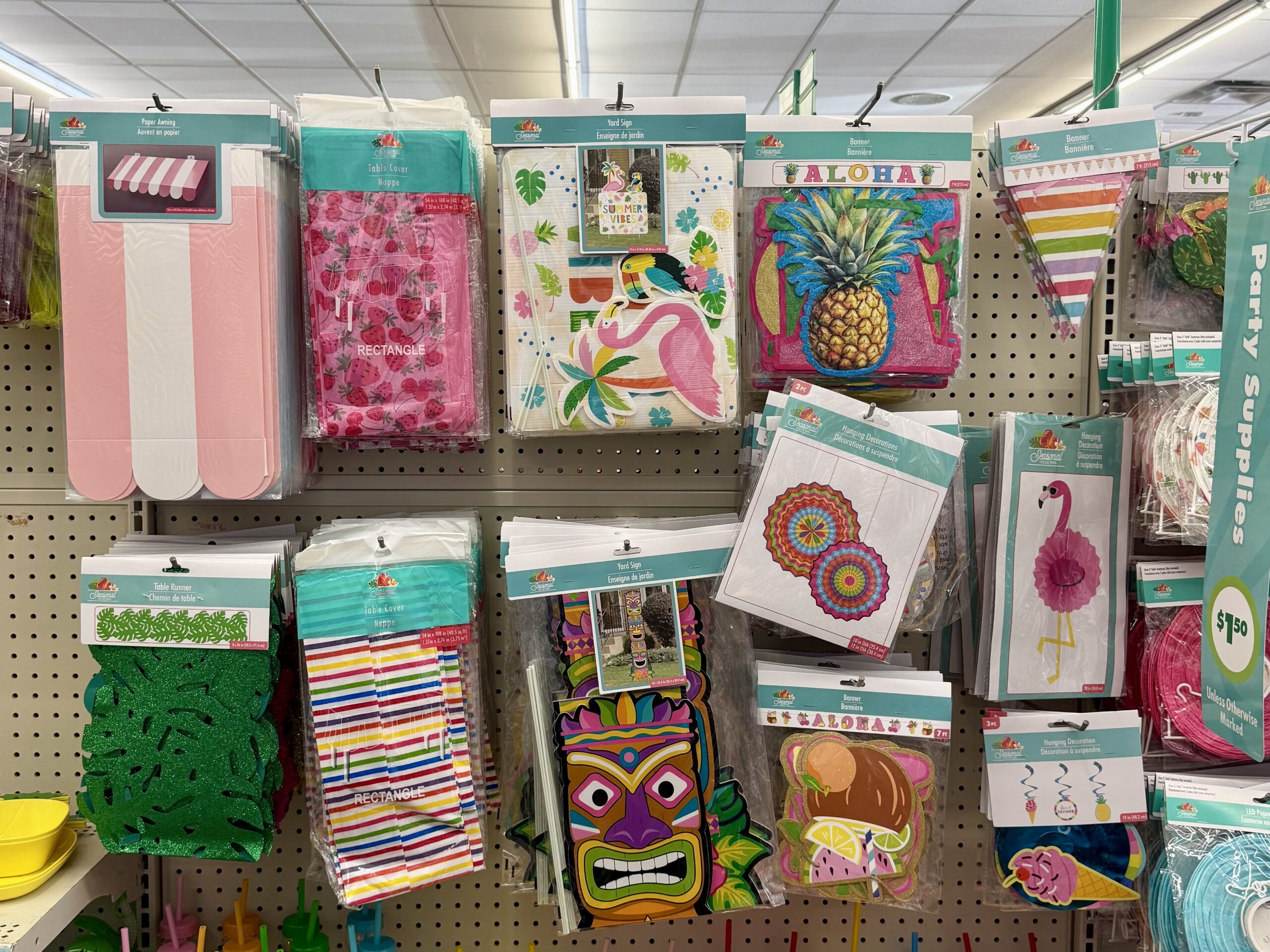 Summer Party Supplies - in store