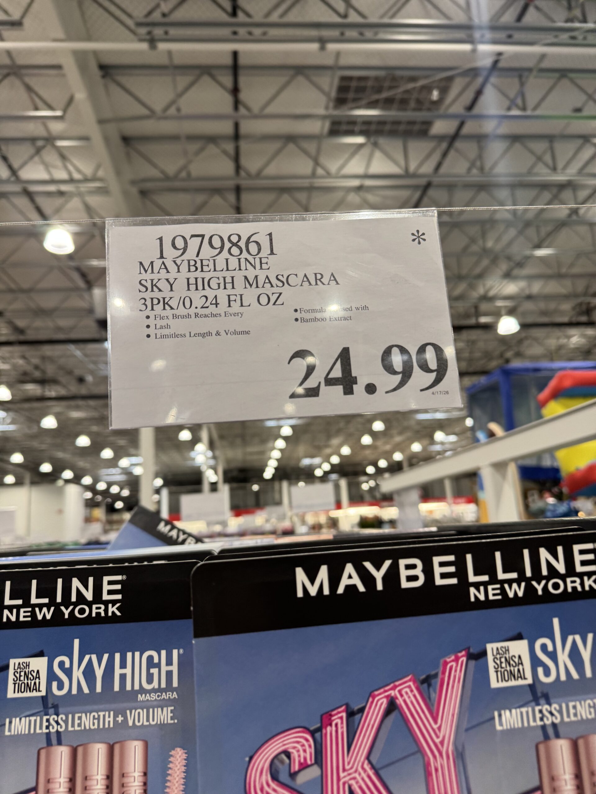 Maybelline Lash Sensational Sky High Mascara - price tag