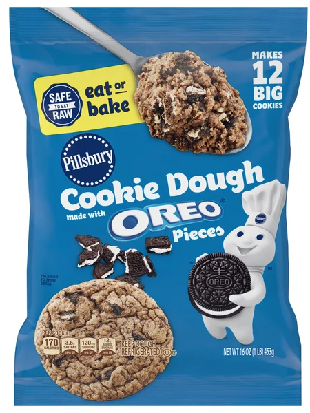 Pillsbury Cookie Dough with Oreo Pieces - 12 ct