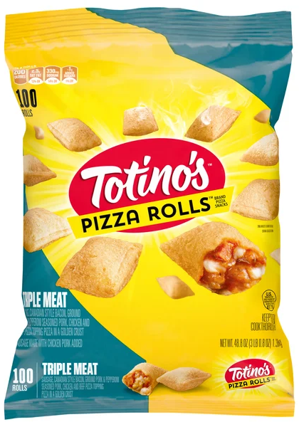 Totino's Triple Meat Pizza Rolls Snacks - 100 ct Frozen