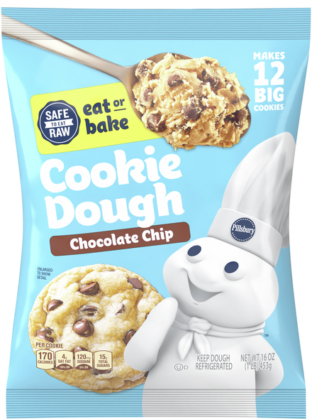 Pillsbury Chocolate Chip Cookie Dough - 12 ct