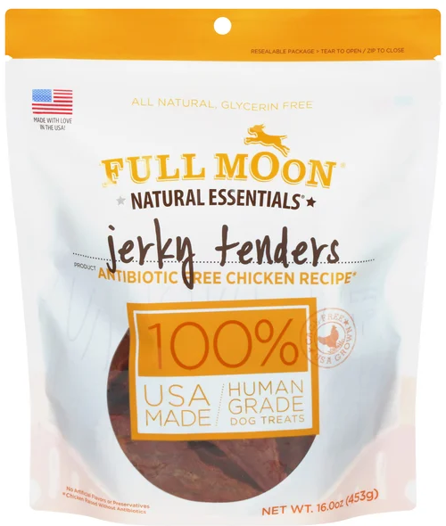 Full Moon Natural Chicken Recipe Jerky Tenders Dog Treats