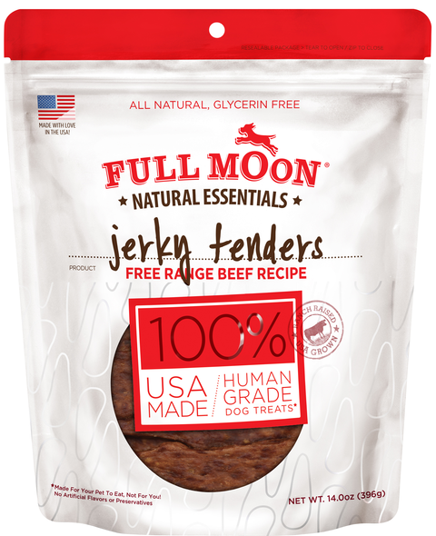 Full Moon Natural Beef Recipe Jerky Tenders Dog Treats