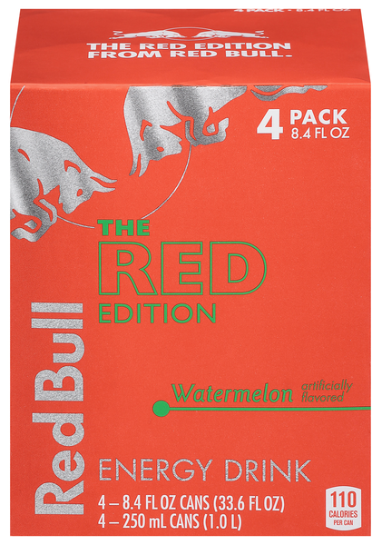 Red Bull The Red Edition Watermelon Energy Drink - 4 pk