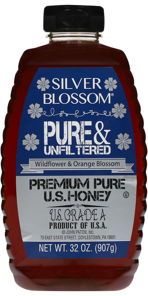 Silver Blossom Pure & Unfiltered Wildflower & Orange Blossom Honey