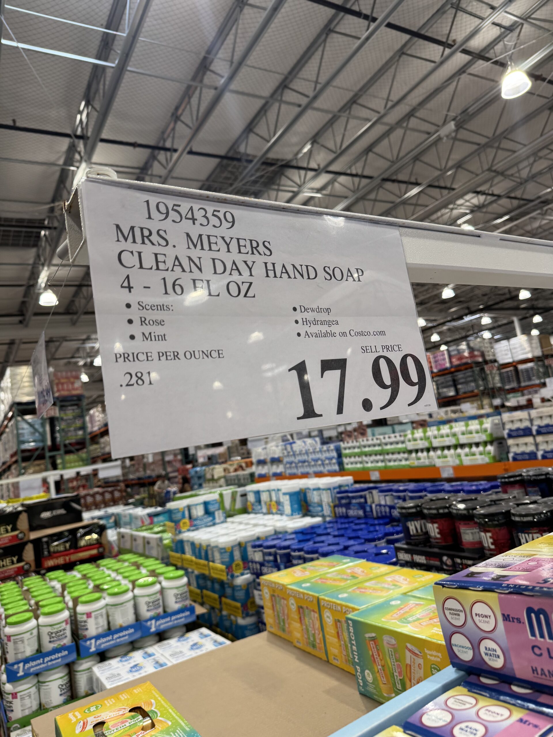 Mrs. Meyer's Clean Day Hand Soap Variety Pack - price tag