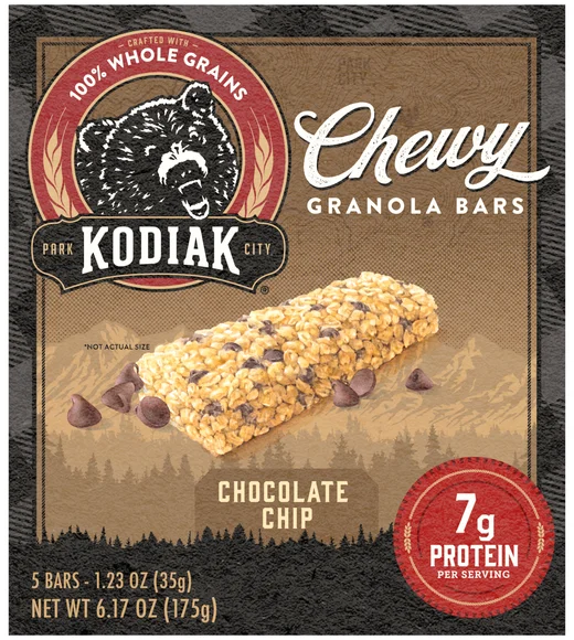 Kodiak Protein-Packed Chewy Chocolate Chip Granola Bars - 5 ct