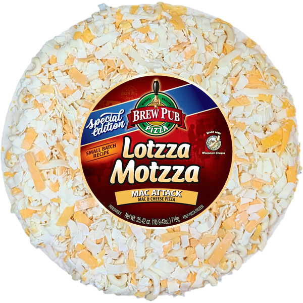 Brew Pub Lotzza Motzza Mac Attack Pizza