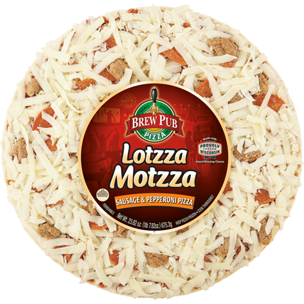 Brew Pub Lotzza Motzza Sausage & Pepperoni Pizza