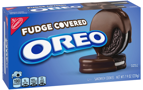 Nabisco Fudge Covered Oreo Sandwich Cookies