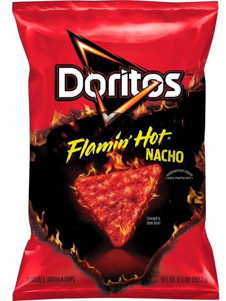 Doritos Flamin' Hot Nacho Flavored Tortilla Chips