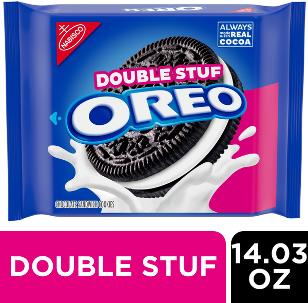 Oreo Double Stuf Chocolate Sandwich Cookies