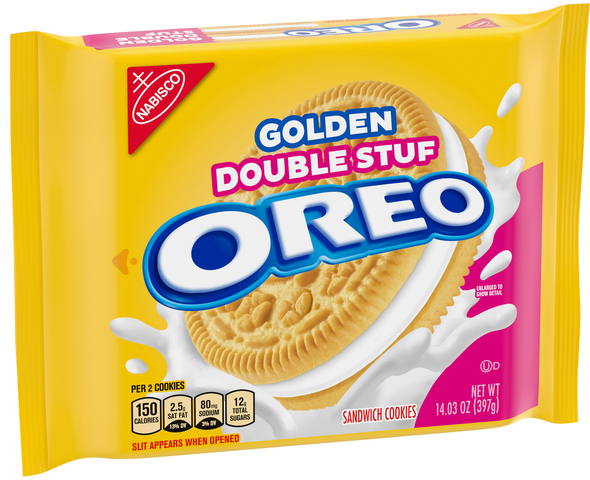 OREO Double Stuf Golden Sandwich Cookies, 14.03 oz