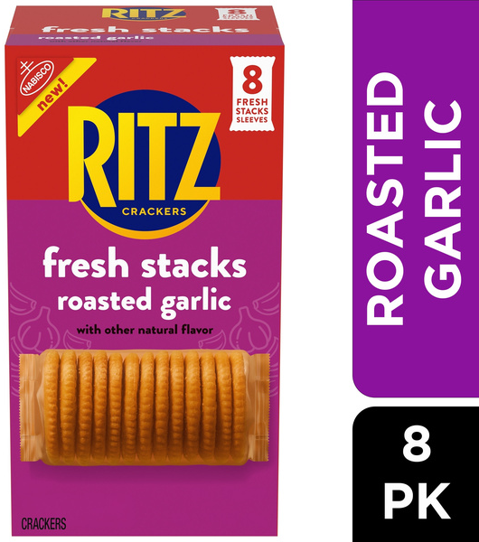 Nabisco Ritz Fresh Stacks, Roasted Garlic, 8Ct