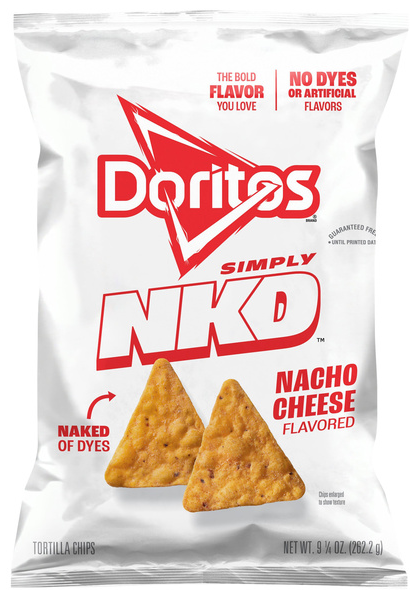 Doritos Simply NKD Tortilla Chips Nacho Cheese Flavored