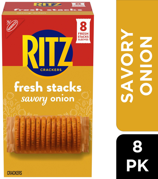 Ritz Fresh Stacks Savory Onion Crackers, 8Pk