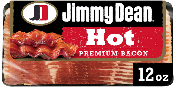 Jimmy Dean Hot Bacon Premium Quality Pre-Sliced Gluten-Free