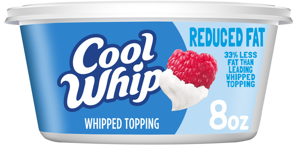 Cool Whip Reduced Fat Whipped Topping, 8 oz Tub
