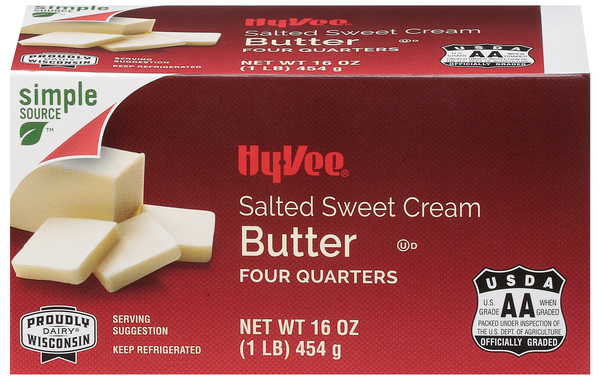 Hy-Vee Sweet Cream Salted Butter Quarters