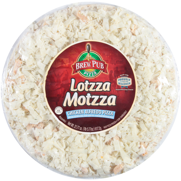 Brew Pub Lotzza Motzza Chicken Alfredo Pizza