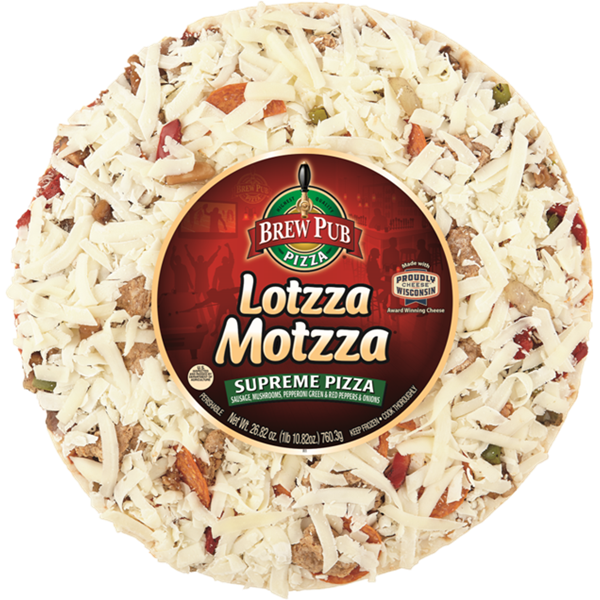 Brew Pub Lotzza Motzza Supreme Pizza
