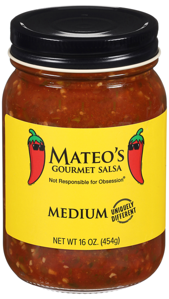Mateo's Gluten Free Medium Gourmet Salsa