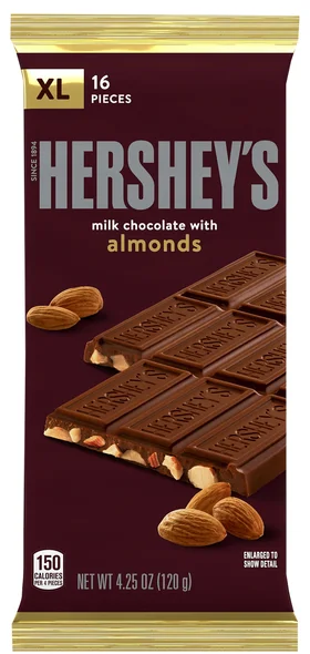 Hershey's Milk Chocolate Candy Bar with Almonds XL