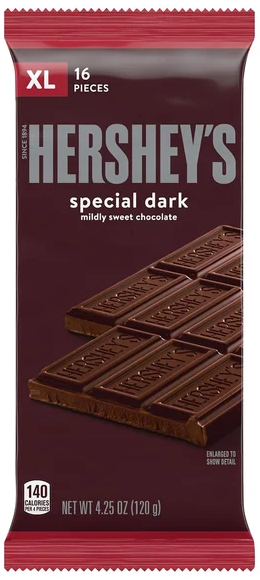 Hershey's Special Dark Chocolate Candy Bar XL
