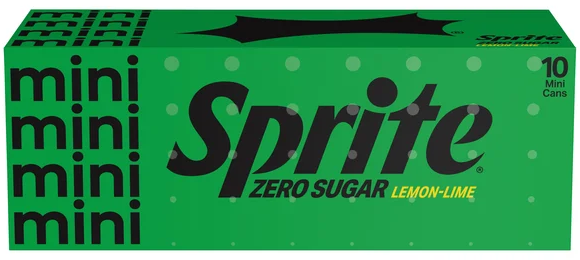 Sprite Zero Sugar Lemon Lime Soda Mini - 10 pk