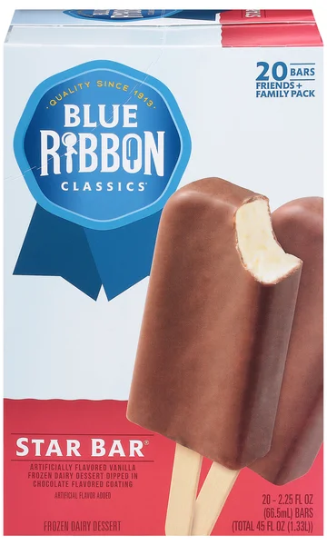 Blue Ribbon Classics Star Bar Frozen Dairy Dessert - 20 ct