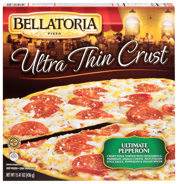 Bellatoria Ultra Thin Crust Ultimate Pepperoni Pizza Frozen