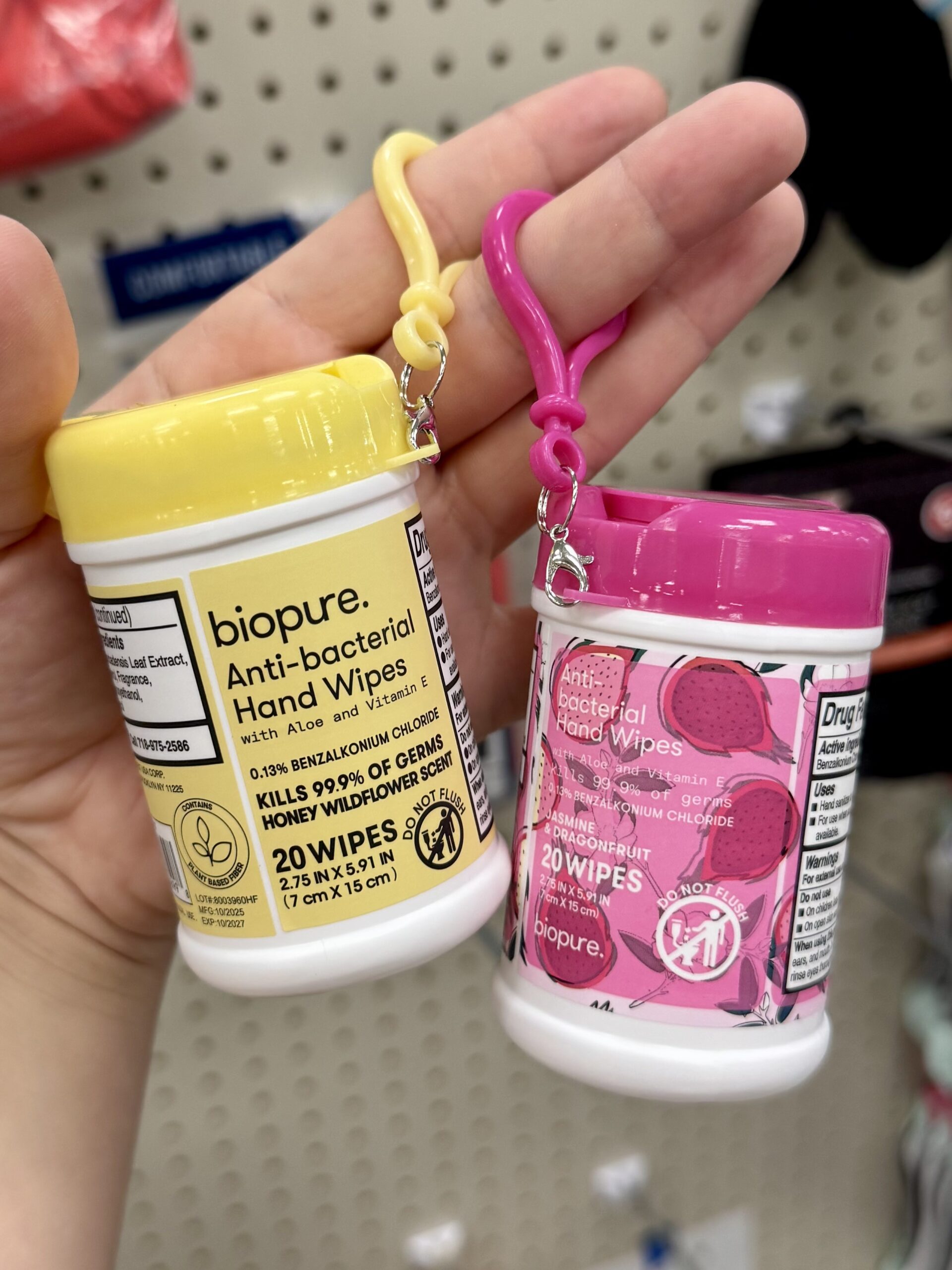 Biopure Anti Bacterial Hand Wipes with Aloe & Vitamin E - in store