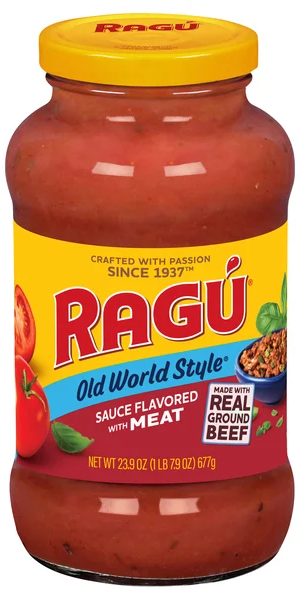 RAGU Old World Style Pasta Sauce Flavored with Meat